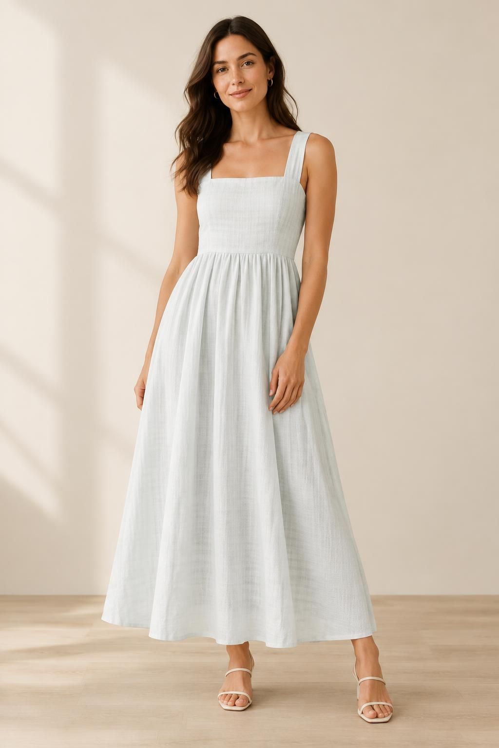 Inspiração O vestido com o tecido ZEFIR - Algodão leve xadrez