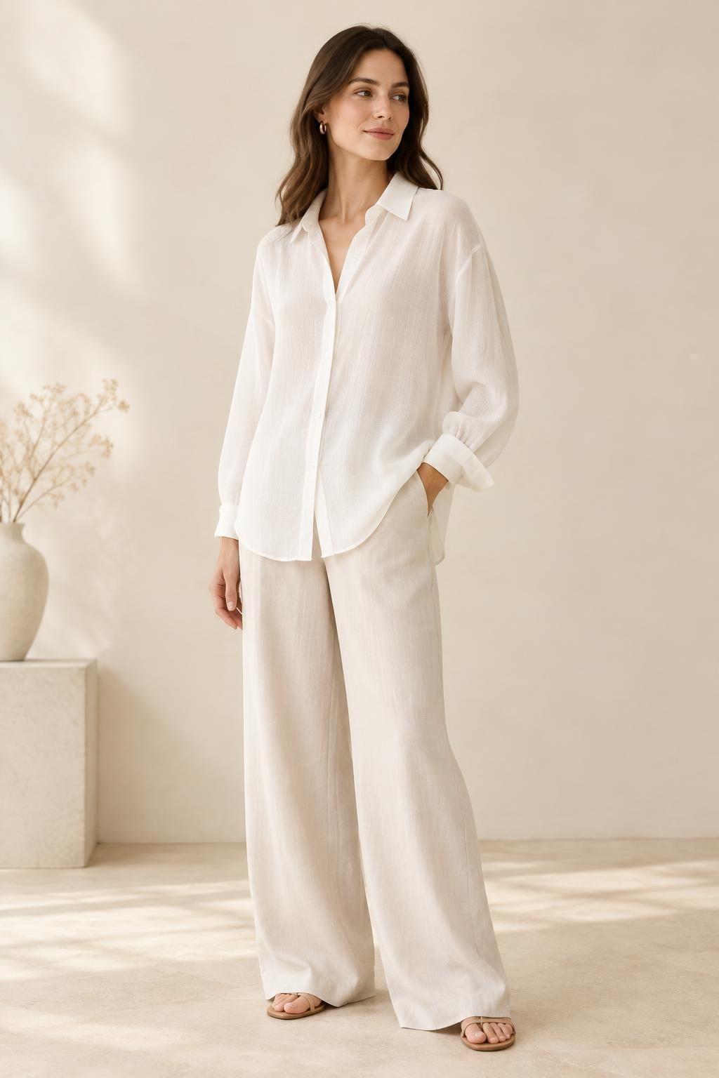 The blouse inspiration using ALBA - Lightweight viscose gauze fabric