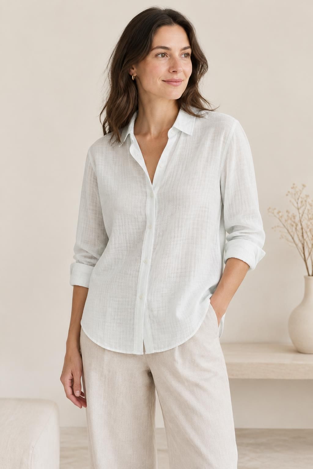 Inspiração A blusa com o tecido ZEFIR - Algodão leve xadrez