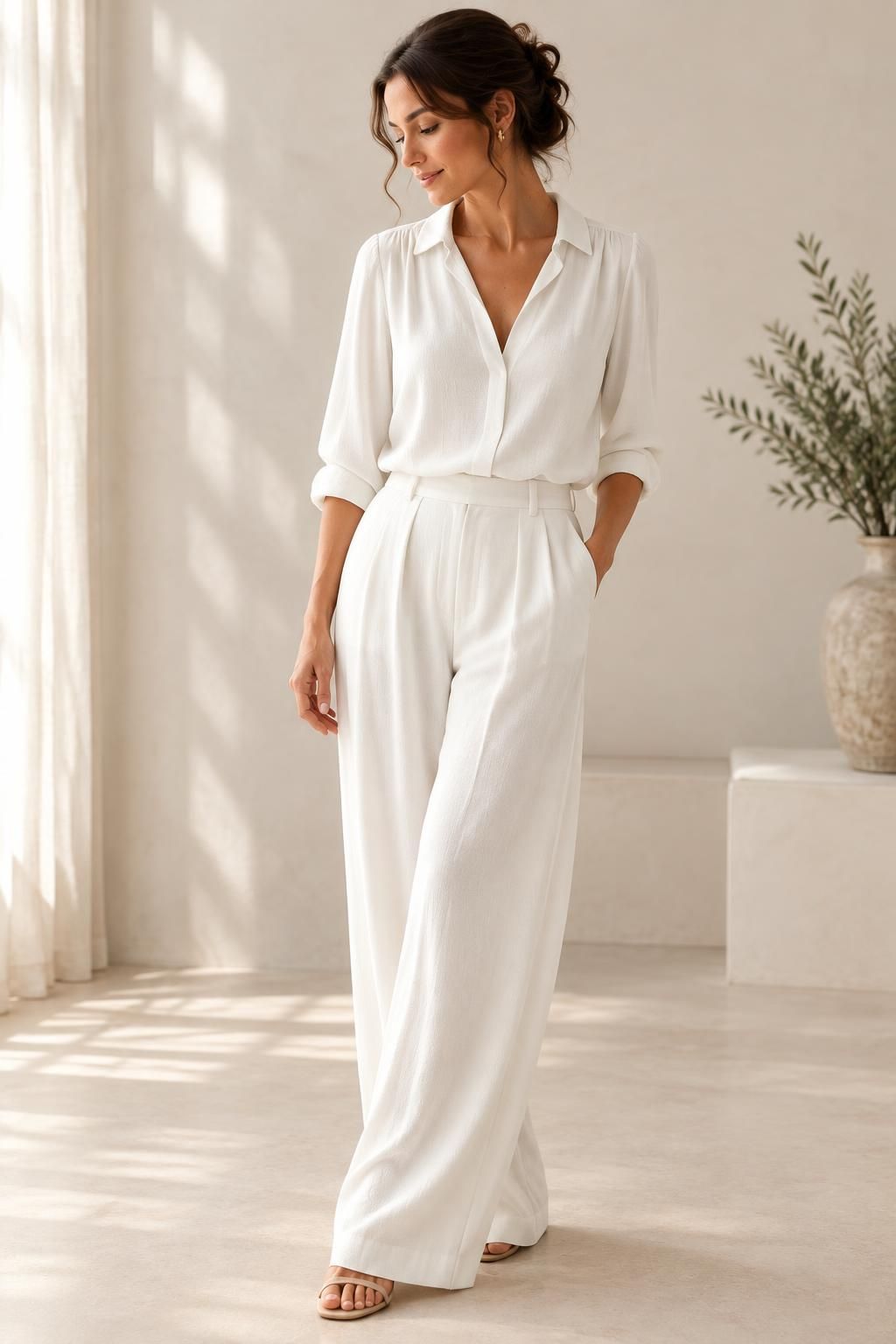 The blouse inspiration using AMBRE - Heavy viscose crepe fabric