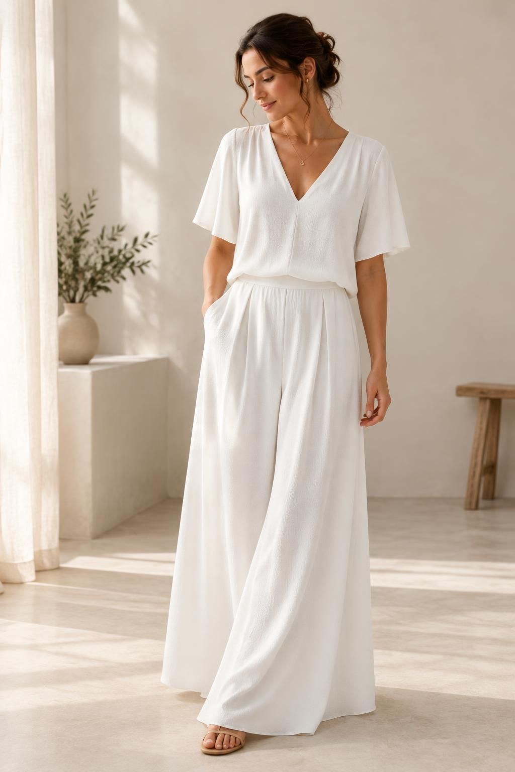The top inspiration using AMBRE - Heavy viscose crepe fabric