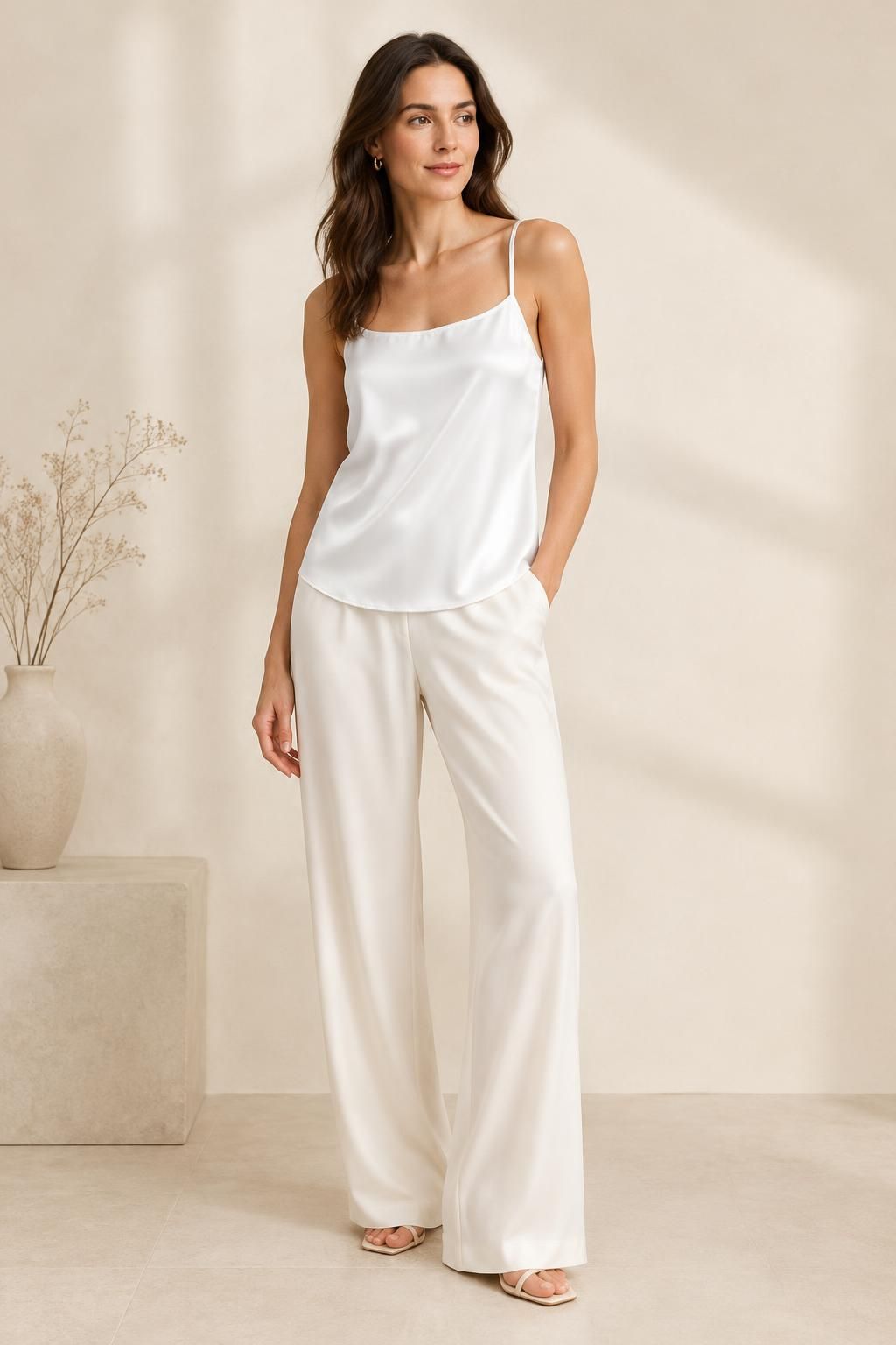 Inspiration Le top avec le tissu LIVIA - Satin de polyester