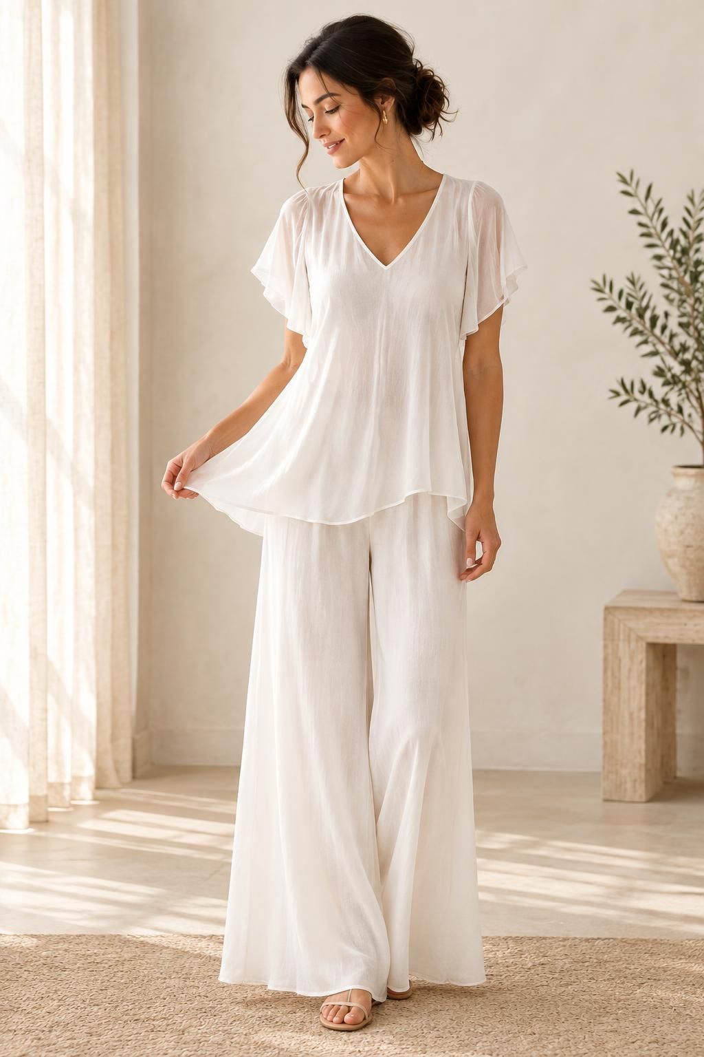 The top inspiration using CLOUDSTONE - Viscose voile fabric