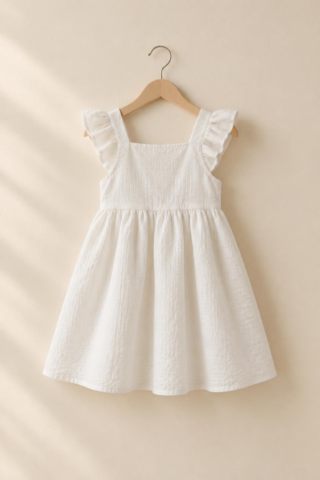 Inspiration La robe enfant avec le tissu SISSY - Crépon de coton gaufré esprit seersucker