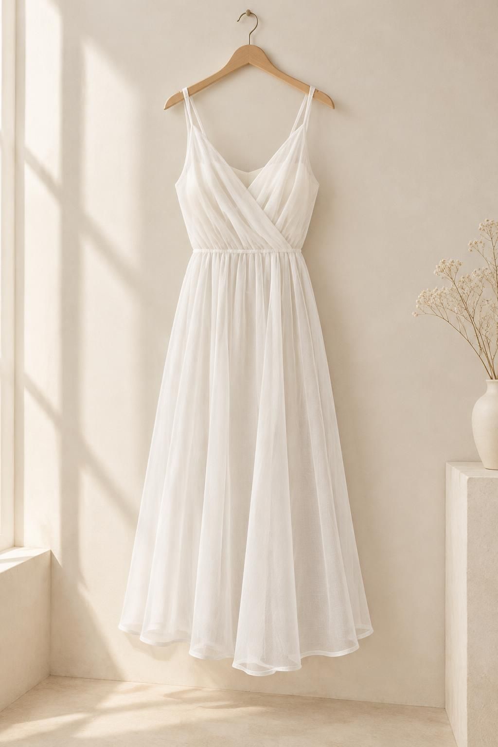 Inspiration La robe avec le tissu RAFAEL - Gaze polyester légère transparente