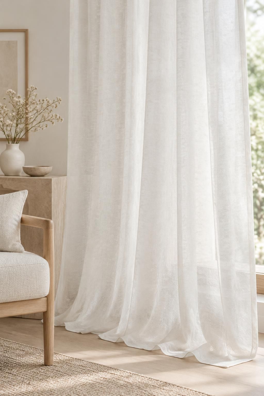 Inspiration La décoration avec le tissu NICOLE - Gaze jacquard de viscose à motifs abstraits