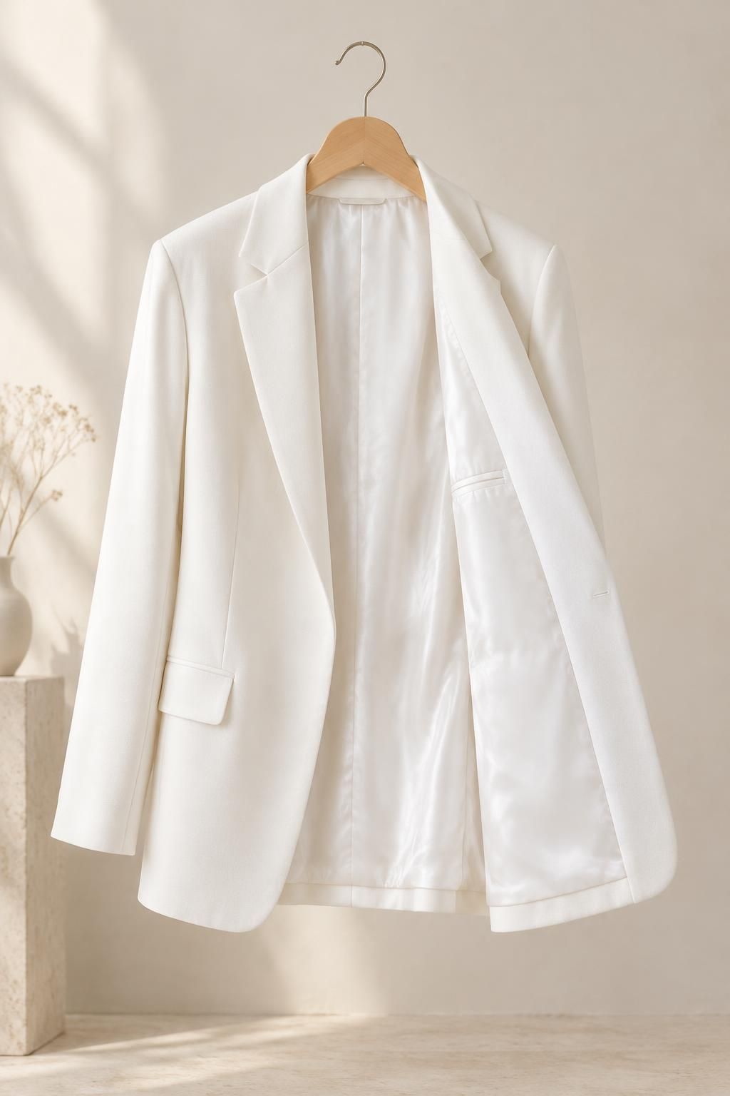 Inspiration La doublure avec le tissu ELEN - Satin de viscose lourd