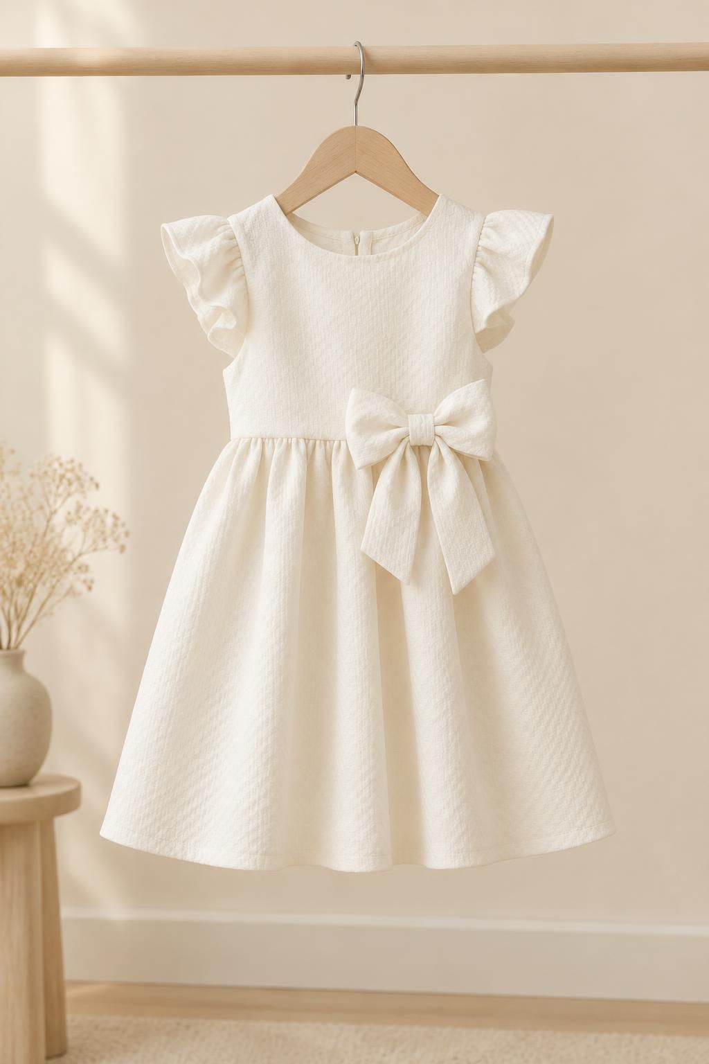 Inspiration La robe enfant avec le tissu ALSELI - Coton épais nid d’abeille