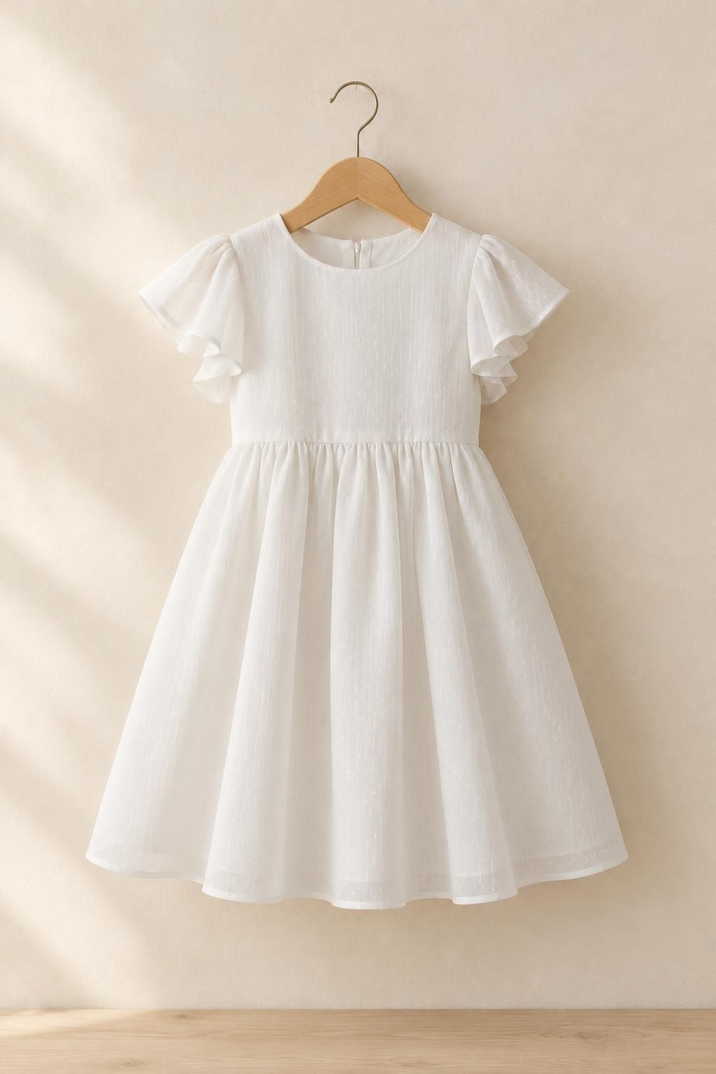 Inspiration La robe enfant avec le tissu YAMEI - Batiste de viscose damassée