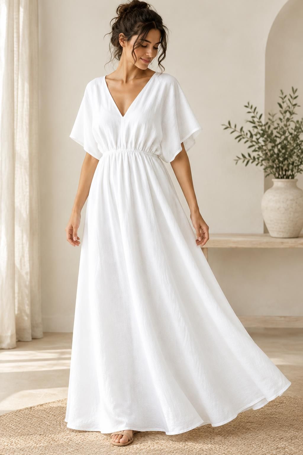 Inspiration Le top avec le tissu ZEPHIR - Satin de coton léger