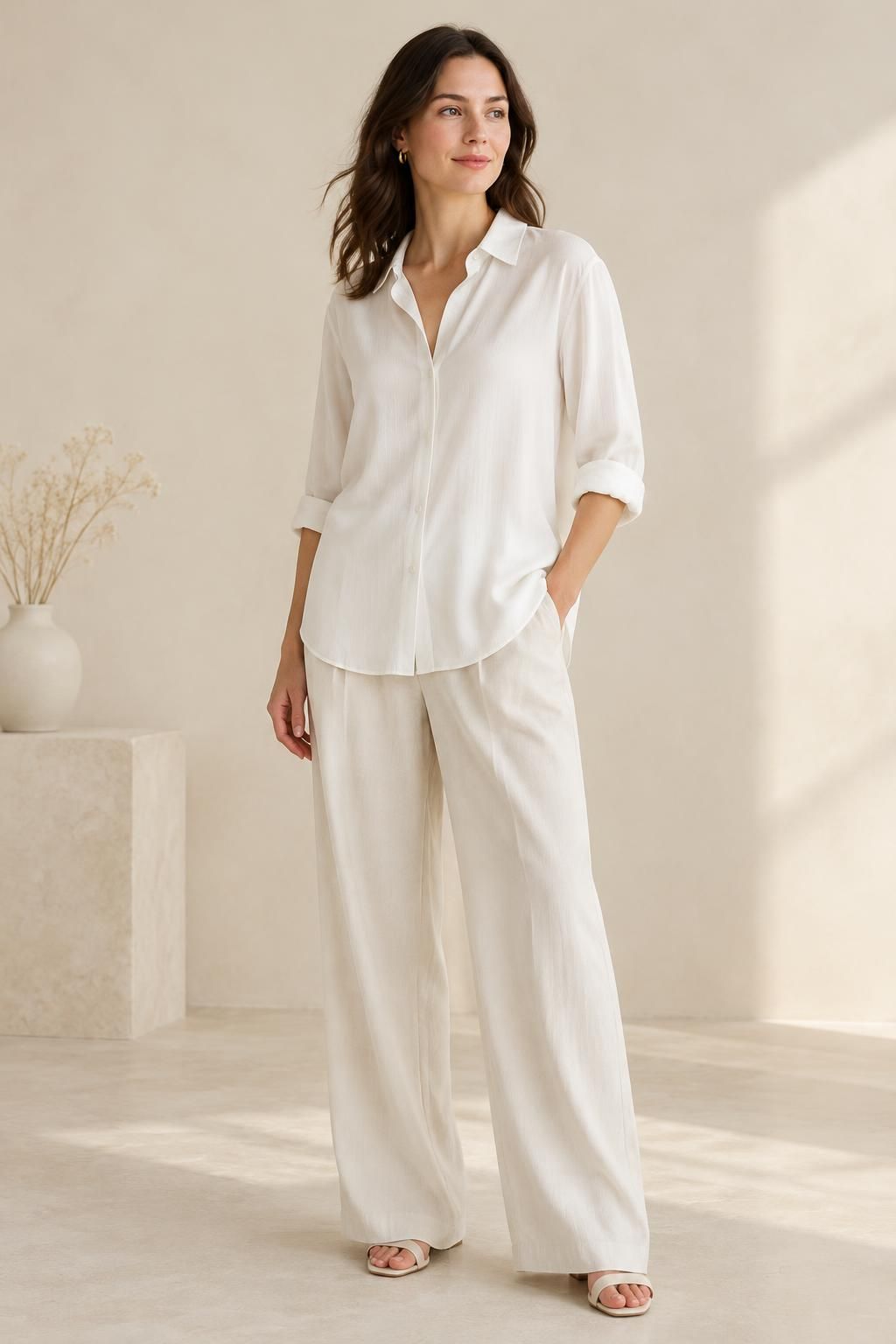 The blouse inspiration using NIVAL - Lightweight crinkled viscose fabric