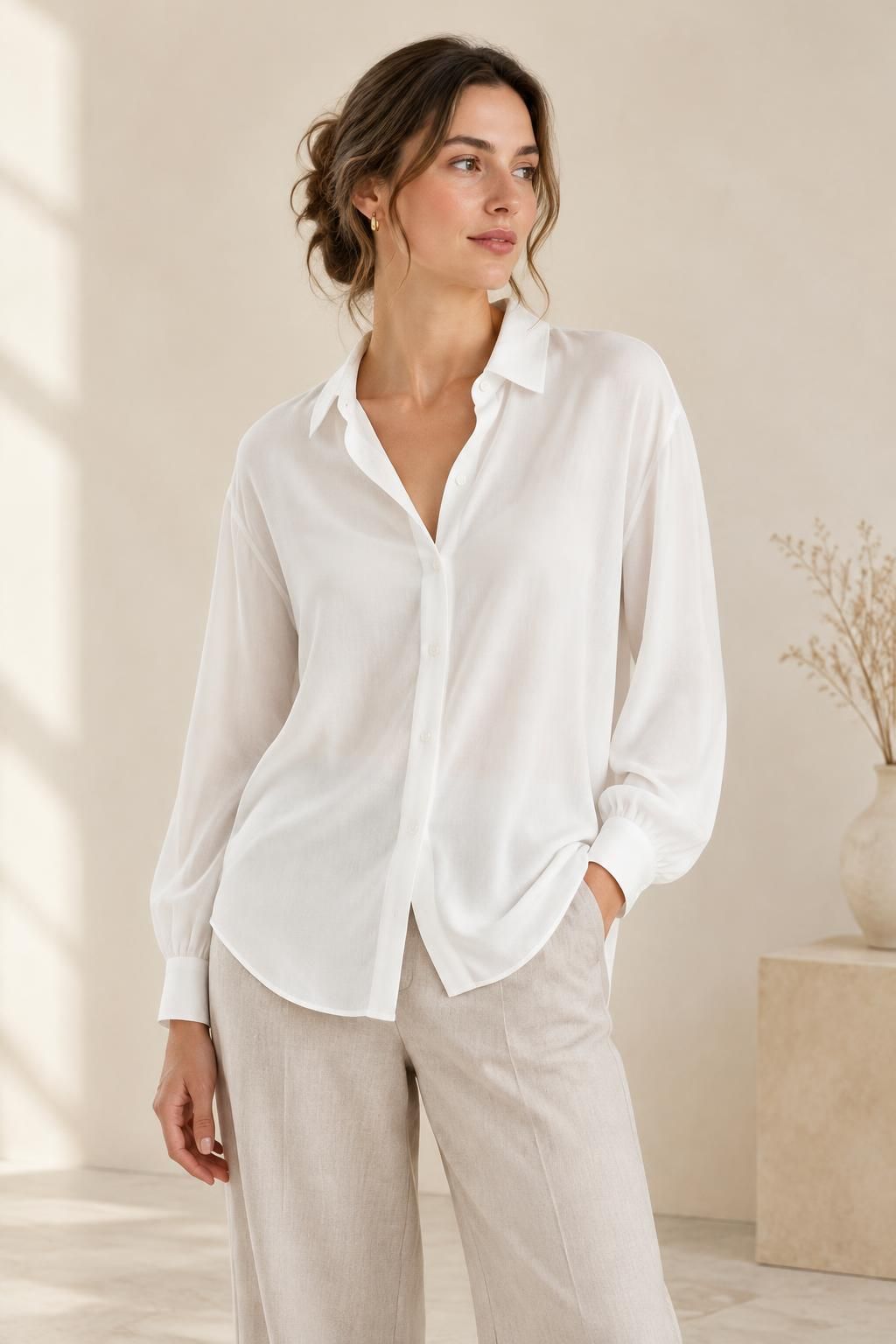 Inspiration Die Bluse mit dem Stoff JAVA - Leichtes Javanese Viskose