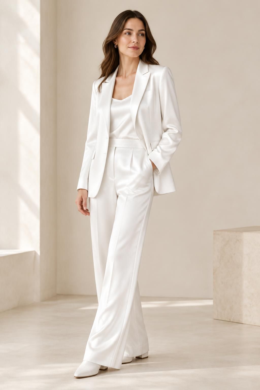 Inspiration La veste avec le tissu GAMIL - Twill polyester satiné