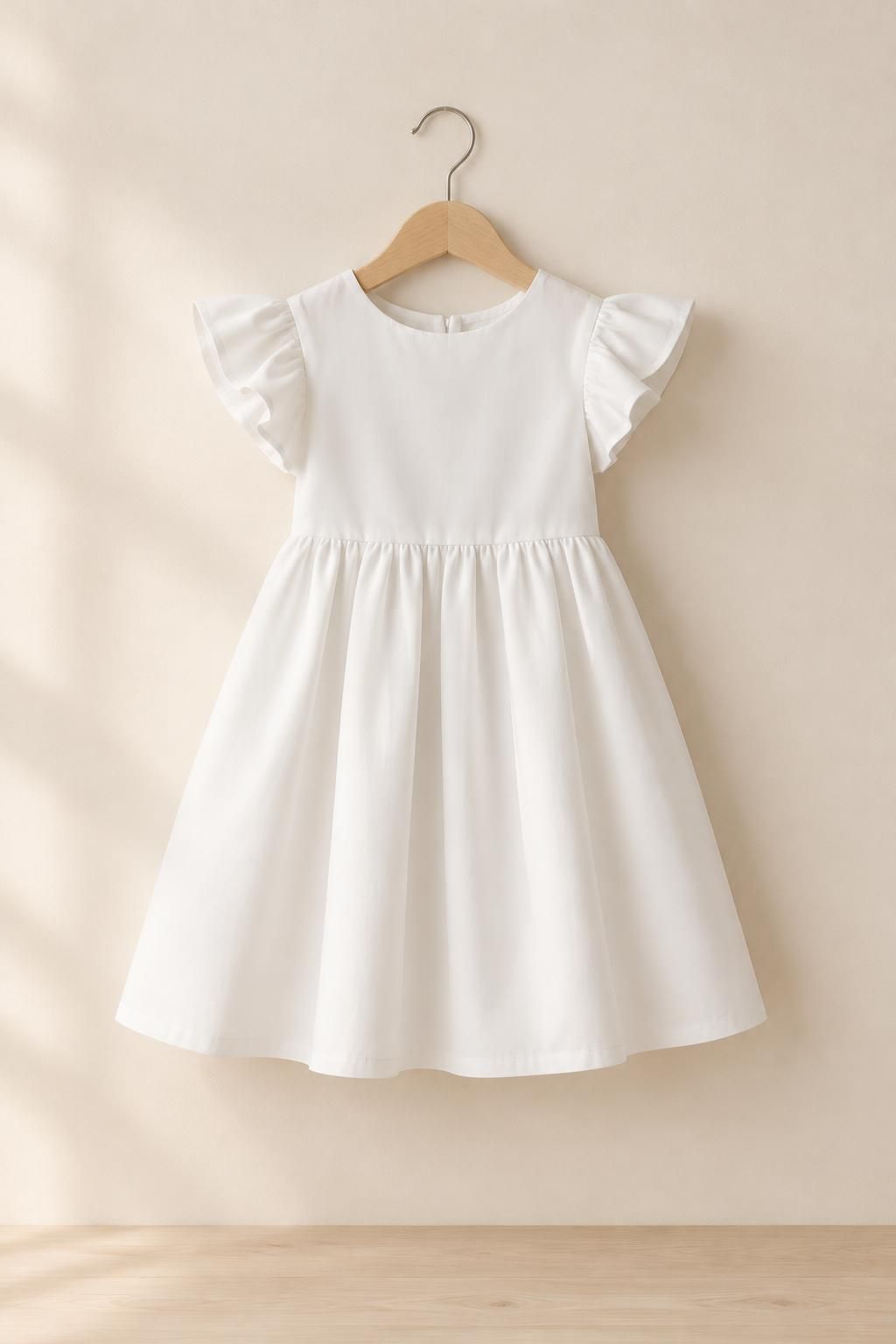 Inspiration La robe enfant avec le tissu OPALE - Popeline de coton extensible