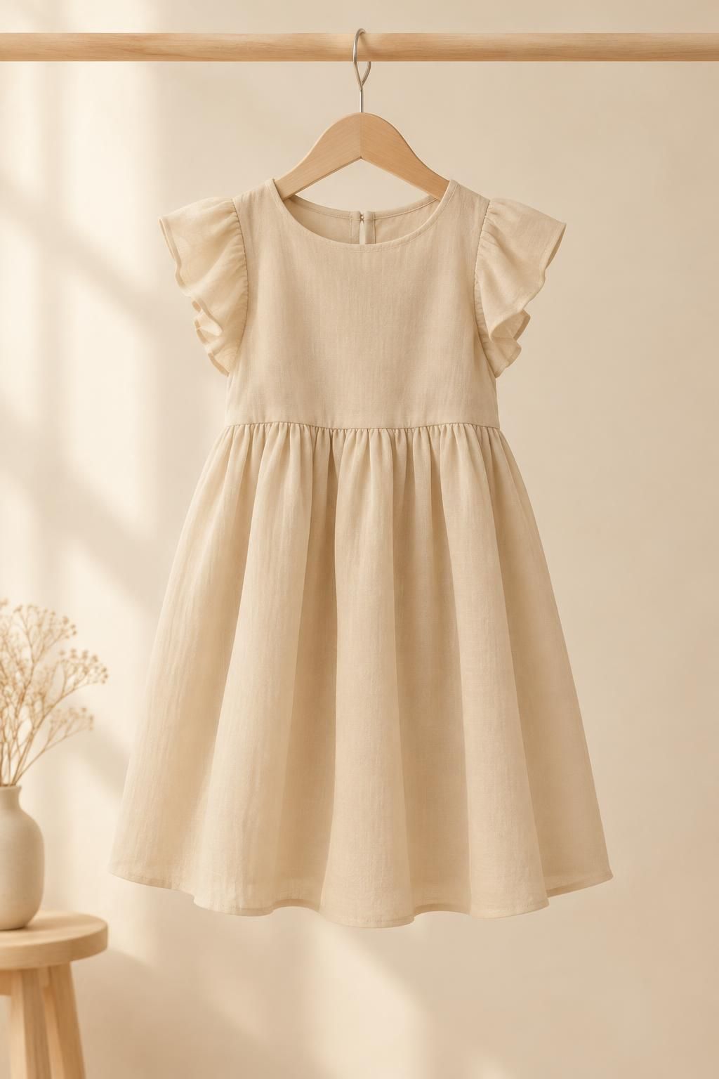 The child’s dress inspiration using MAYA -  Lightweight viscose gauze fabric
