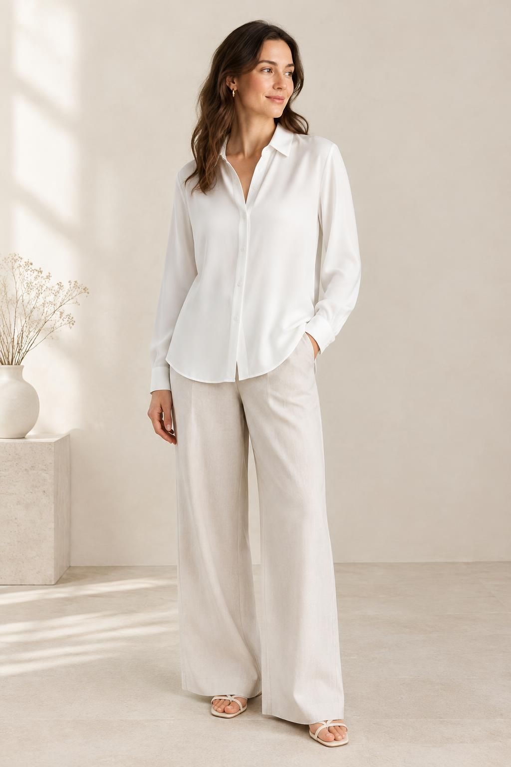 Inspiration La blouse avec le tissu GAIA - Toile de viscose Ecovero unie
