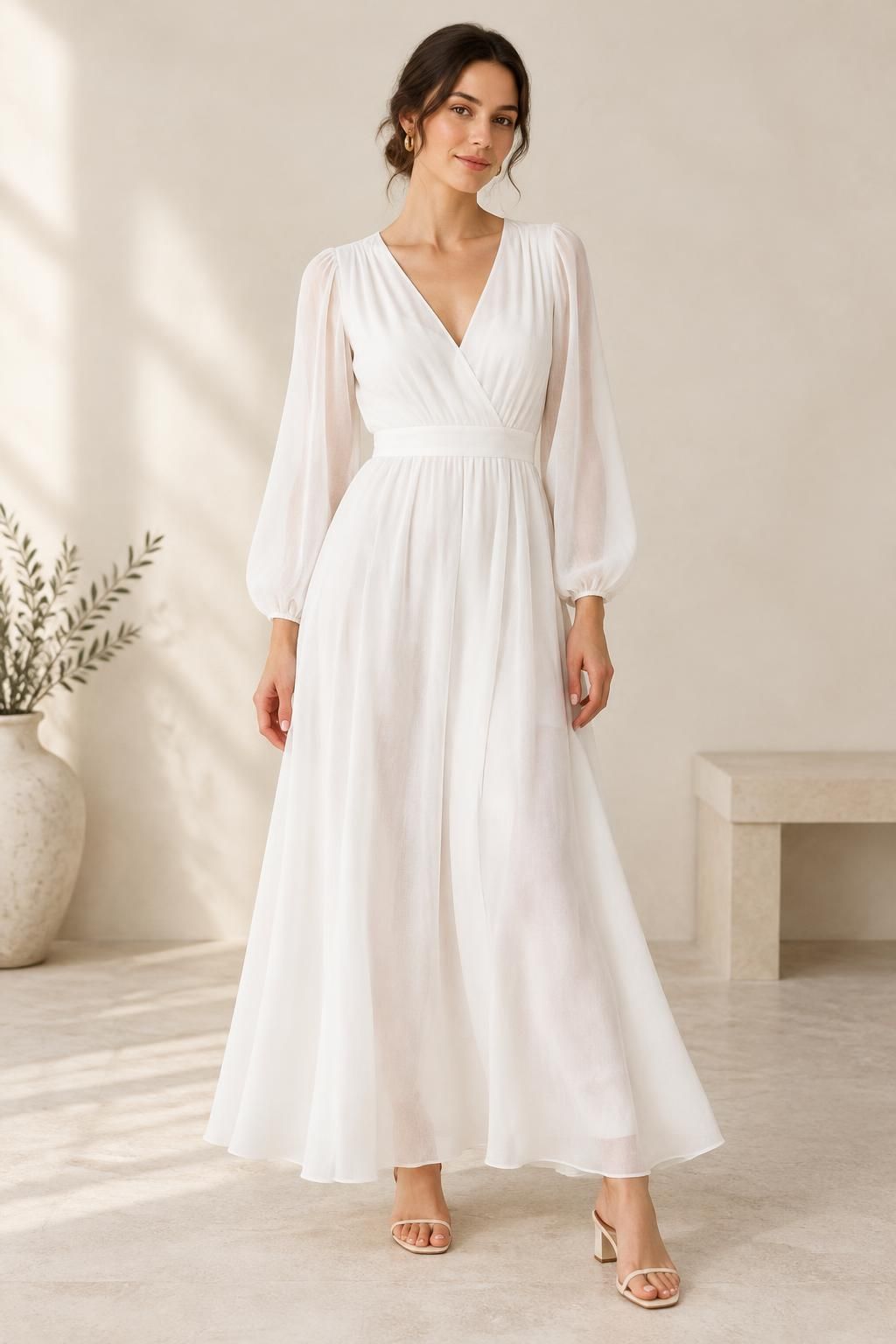 The dress inspiration using DAISY - Lightweight viscose batiste fabric