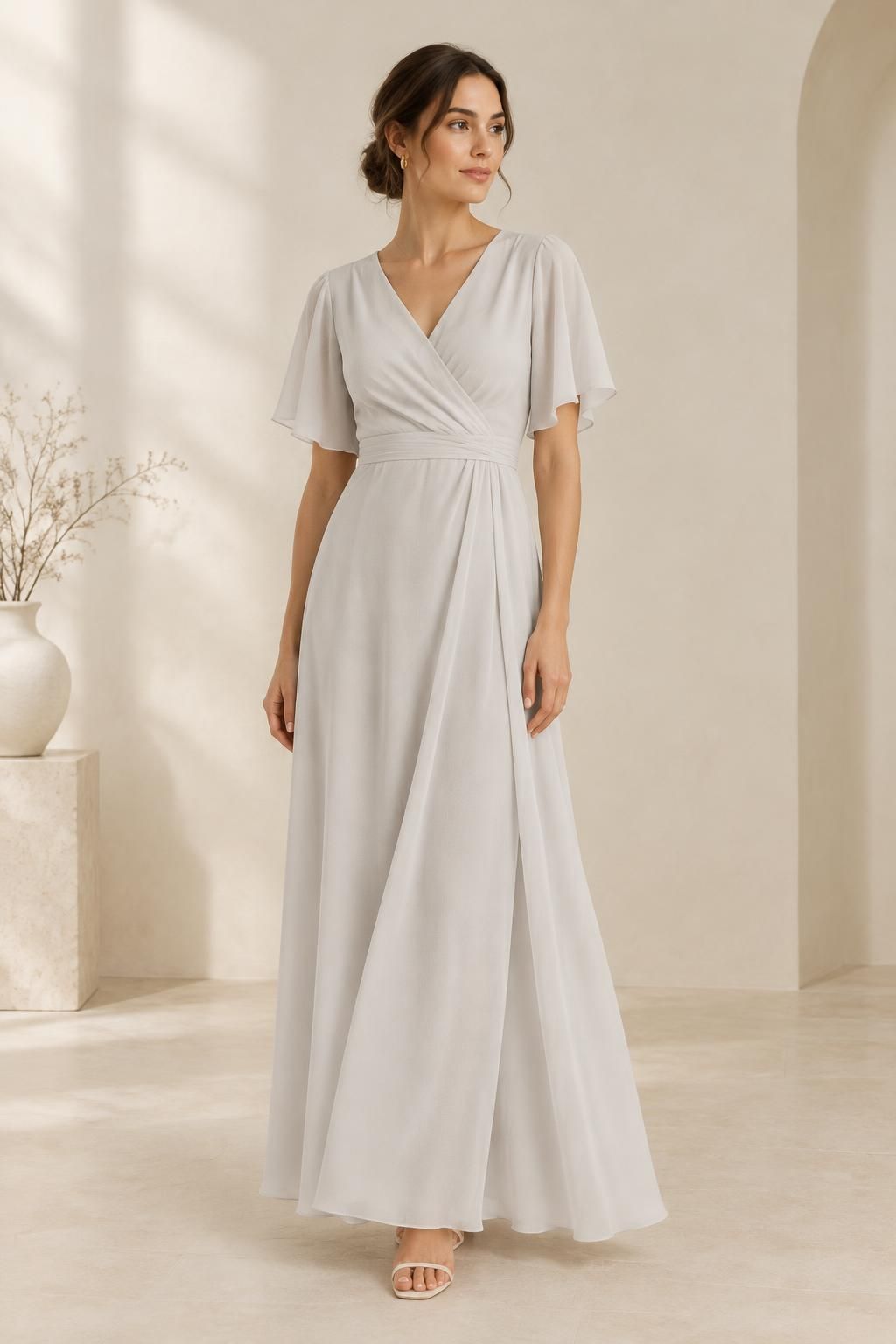 Inspiration La robe avec le tissu NEVA - Crêpe de polyester léger