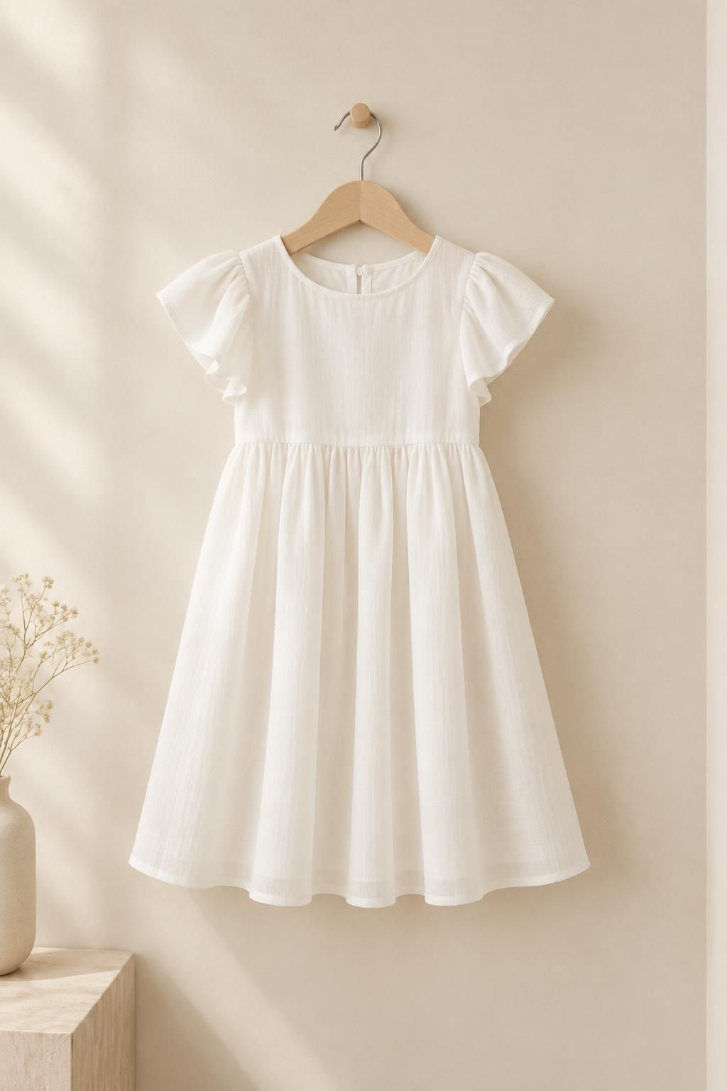 The child’s dress inspiration using ALBA - Lightweight viscose gauze fabric