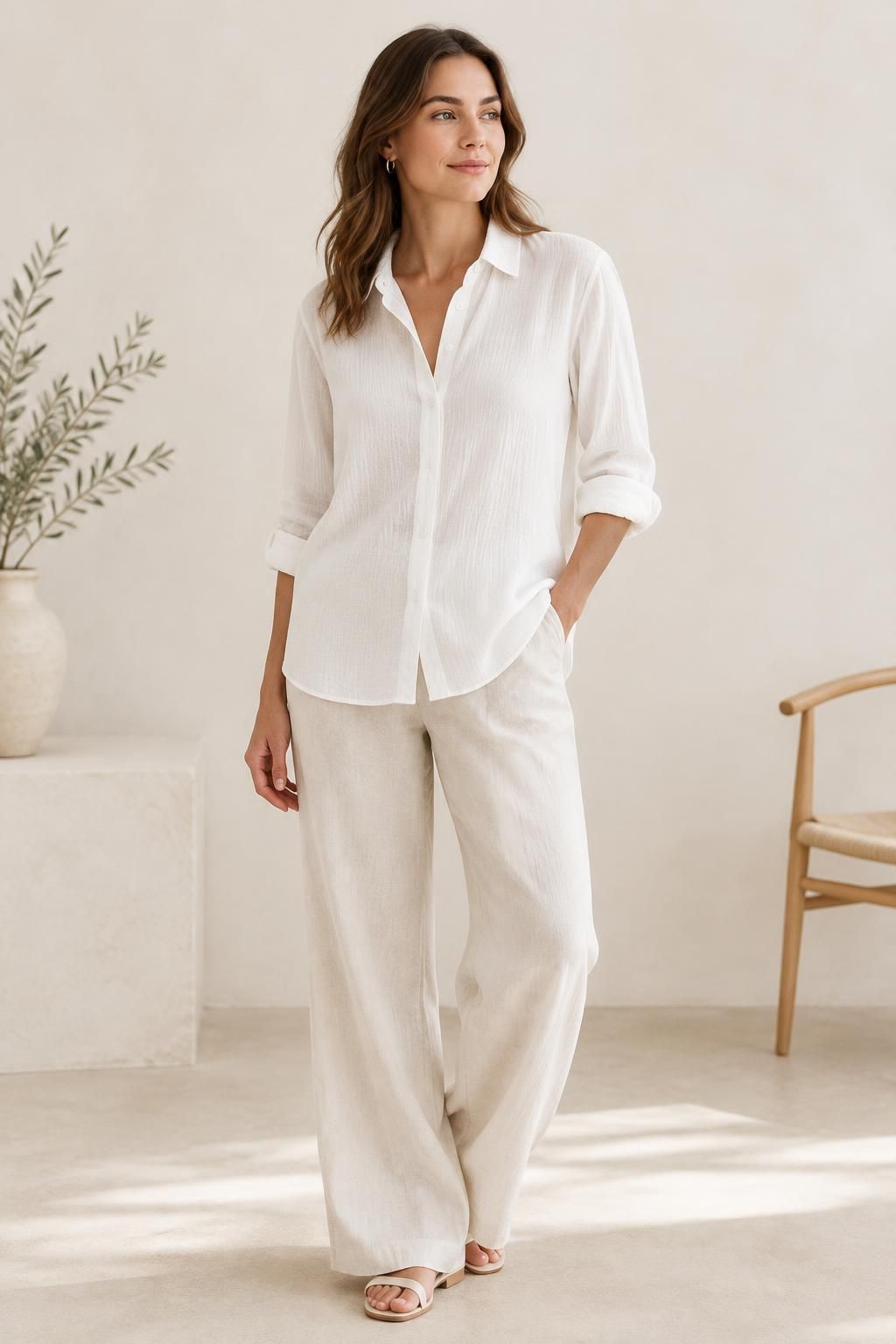The blouse inspiration using ELORA - Lightweight crinkled viscose fabric