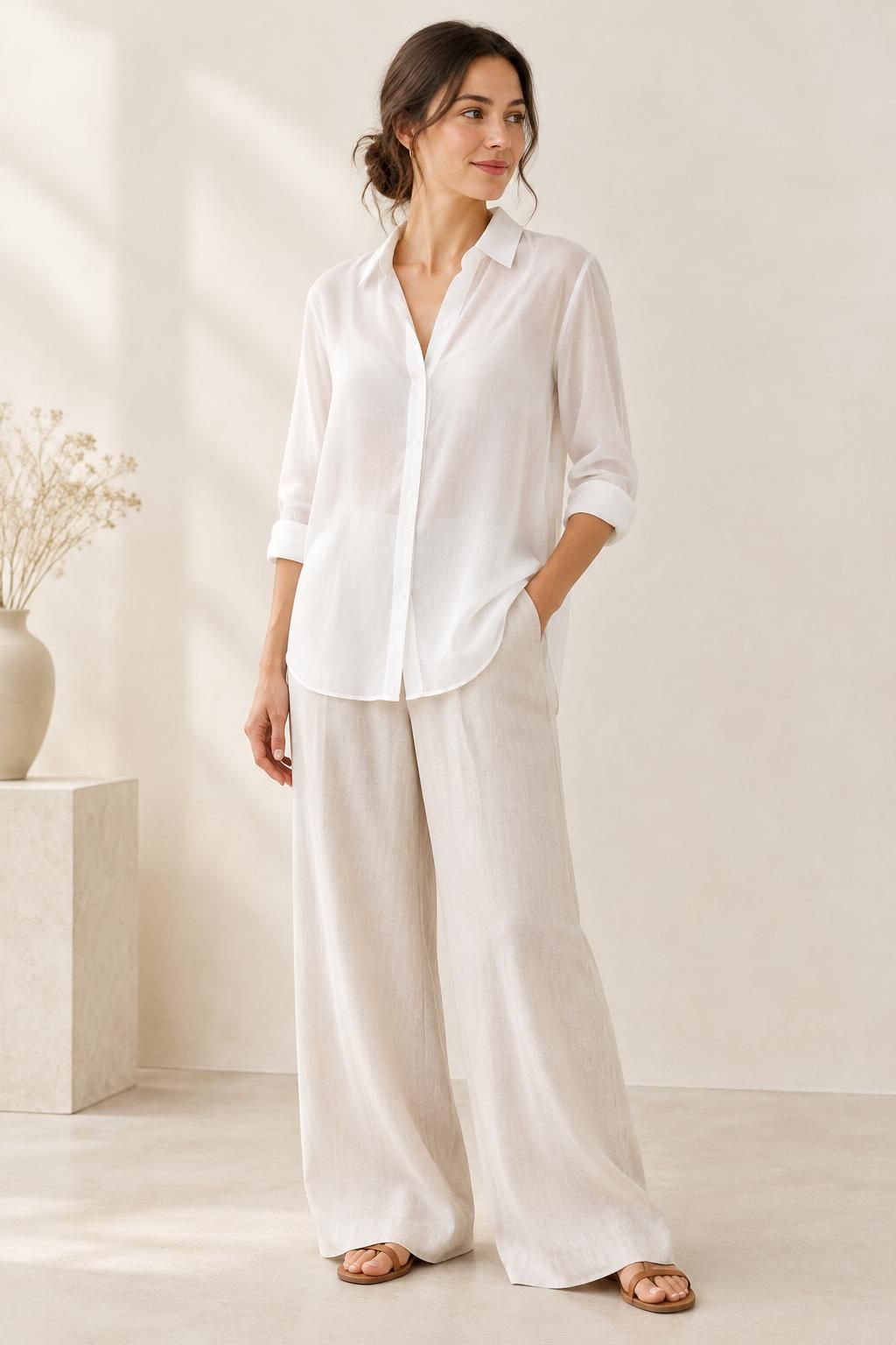 The blouse inspiration using DAISY - Lightweight viscose batiste fabric