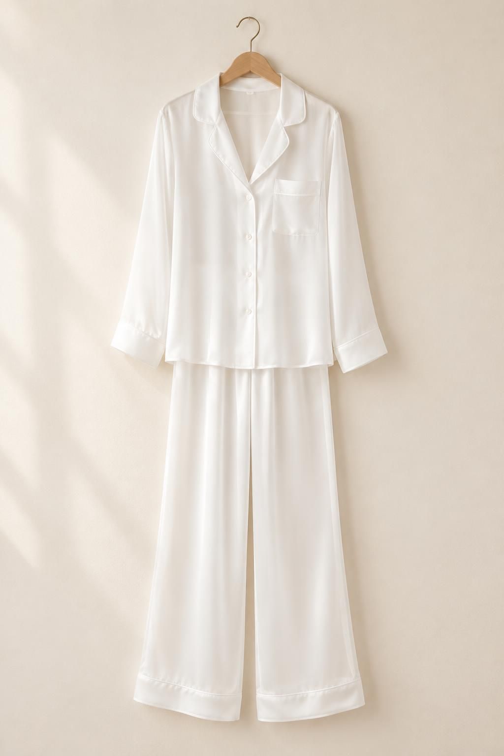 Inspiration Le pyjama avec le tissu GABY - Mousseline satin effet soie