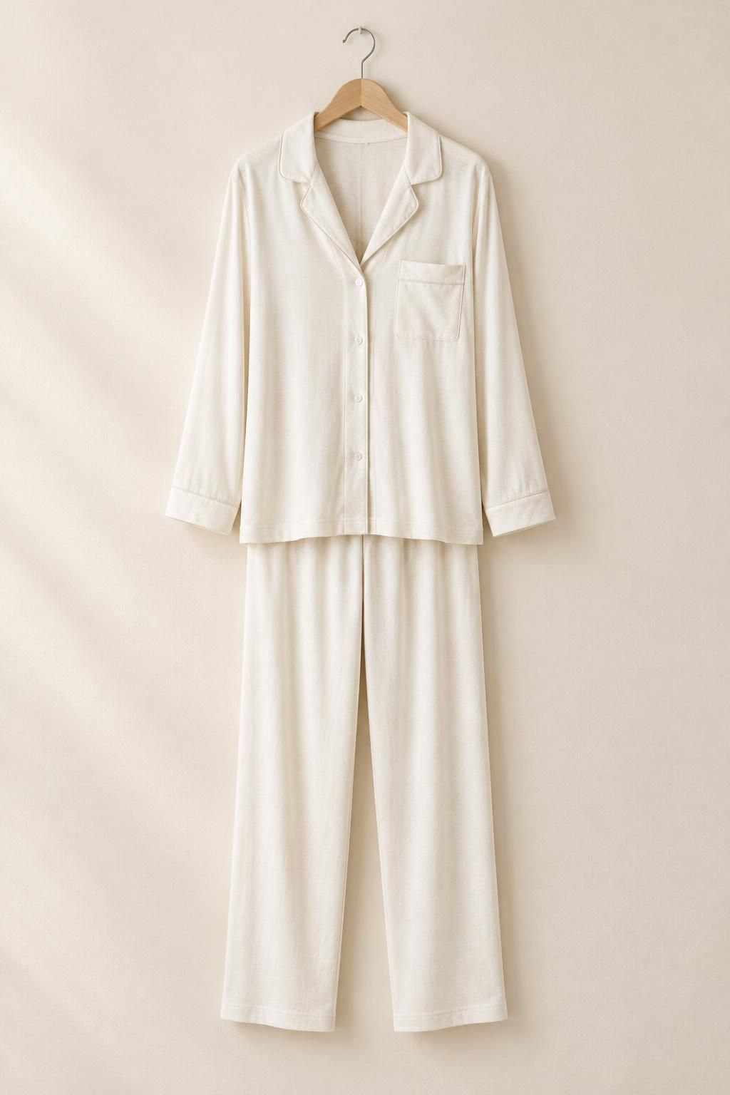 Inspiration Le pyjama avec le tissu ORIANE - Jersey de viscose texturé