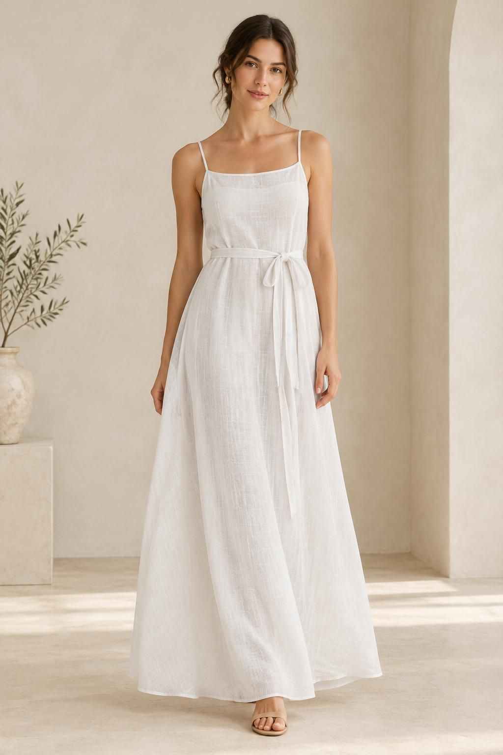 Inspiration La robe avec le tissu LARA - Lin léger