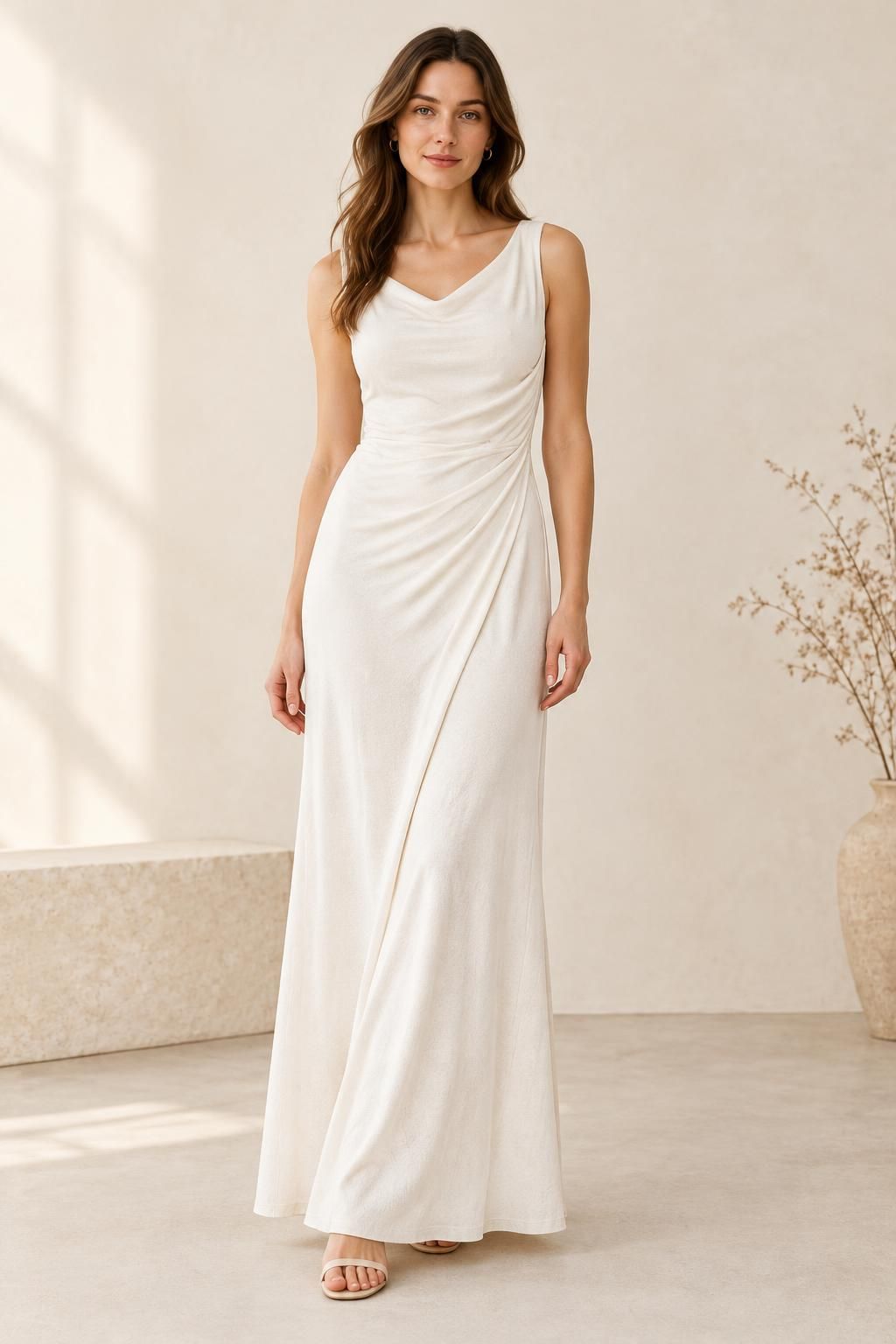 Inspiration La robe avec le tissu ORIANE - Jersey de viscose texturé