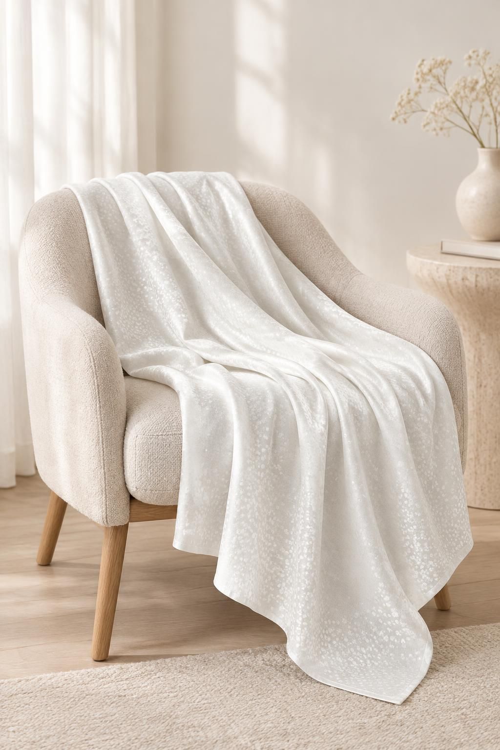 Inspiration La décoration avec le tissu MOON - Jacquard de viscose satiné