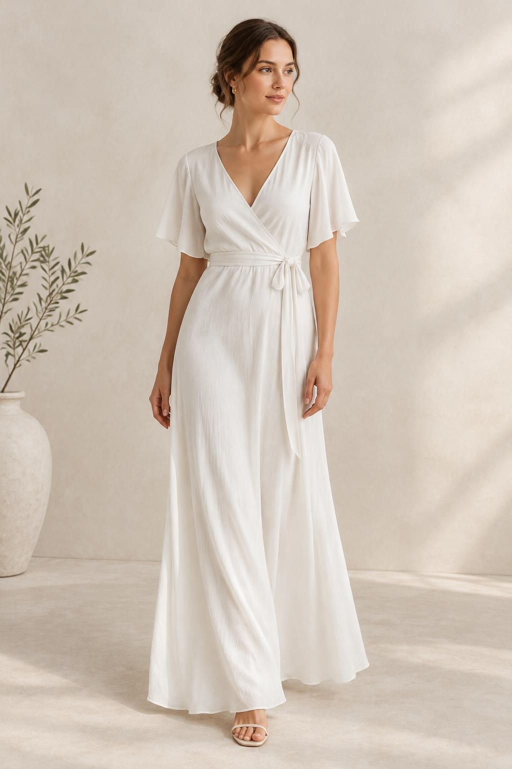The dress inspiration using NIVAL - Lightweight crinkled viscose fabric