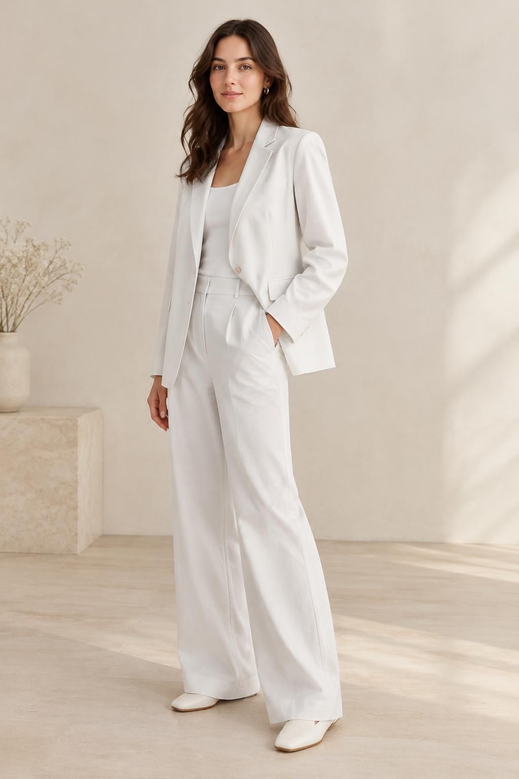 Inspiration La veste avec le tissu OPALE - Popeline de coton extensible
