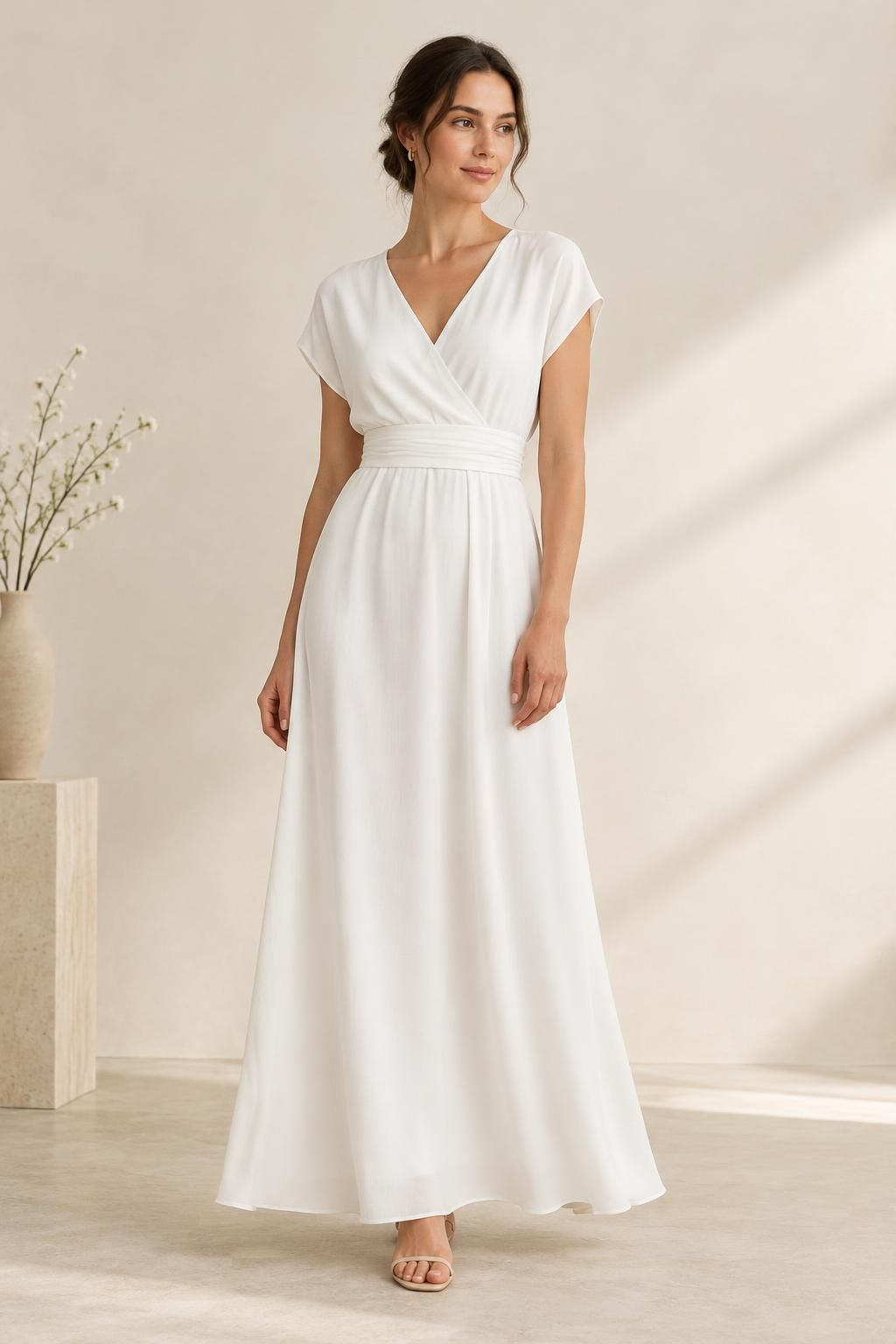 Inspiration La robe avec le tissu GAIA - Toile de viscose Ecovero unie