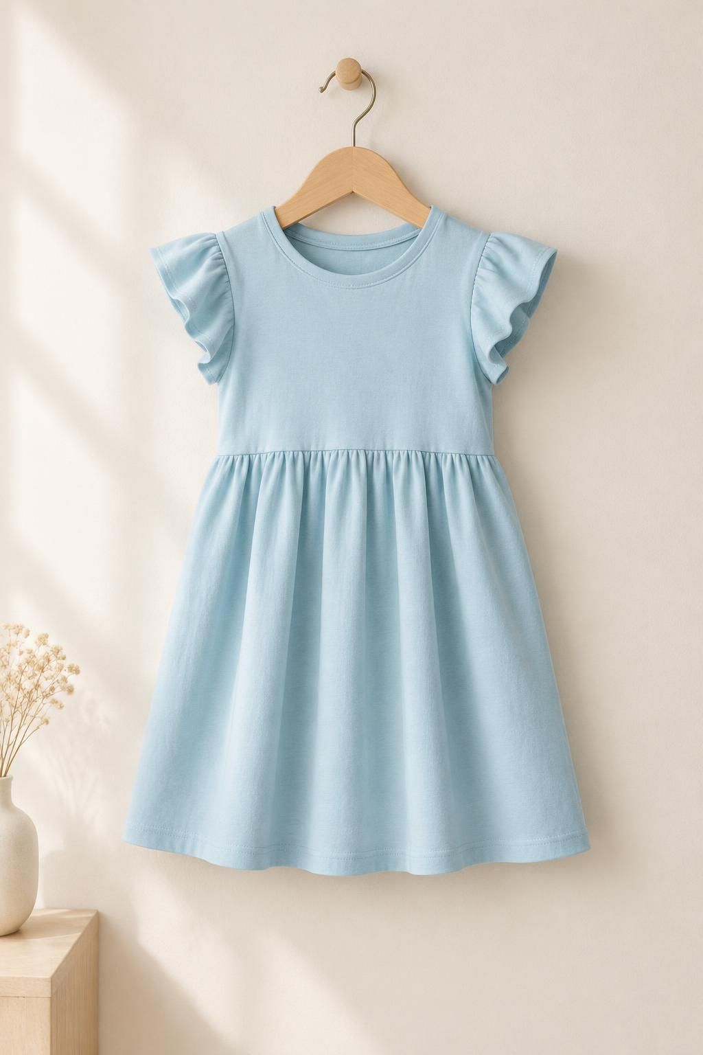 Inspiration La robe enfant avec le tissu AZURA - Jersey de coton