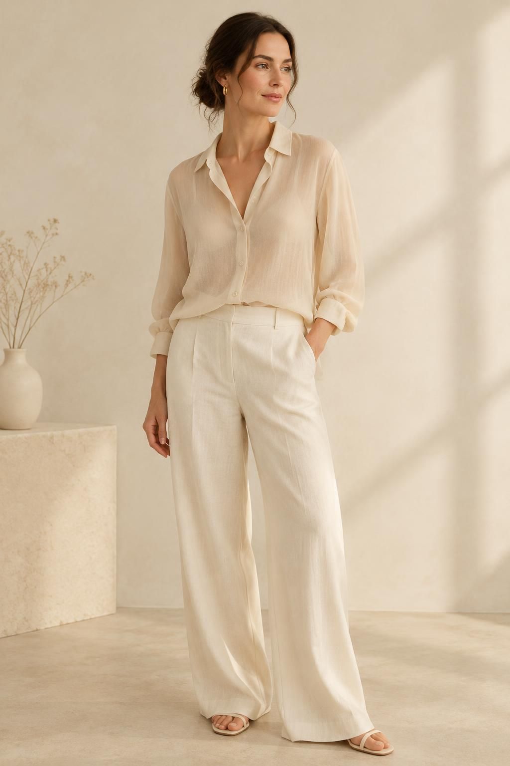The blouse inspiration using MAYA -  Lightweight viscose gauze fabric