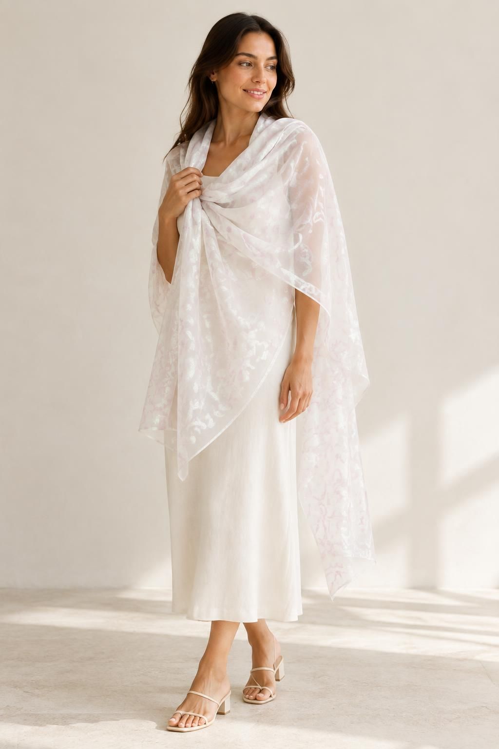 Inspiration Les accessoires avec le tissu IRISA - Organza jacquard polyester motif arabesque
