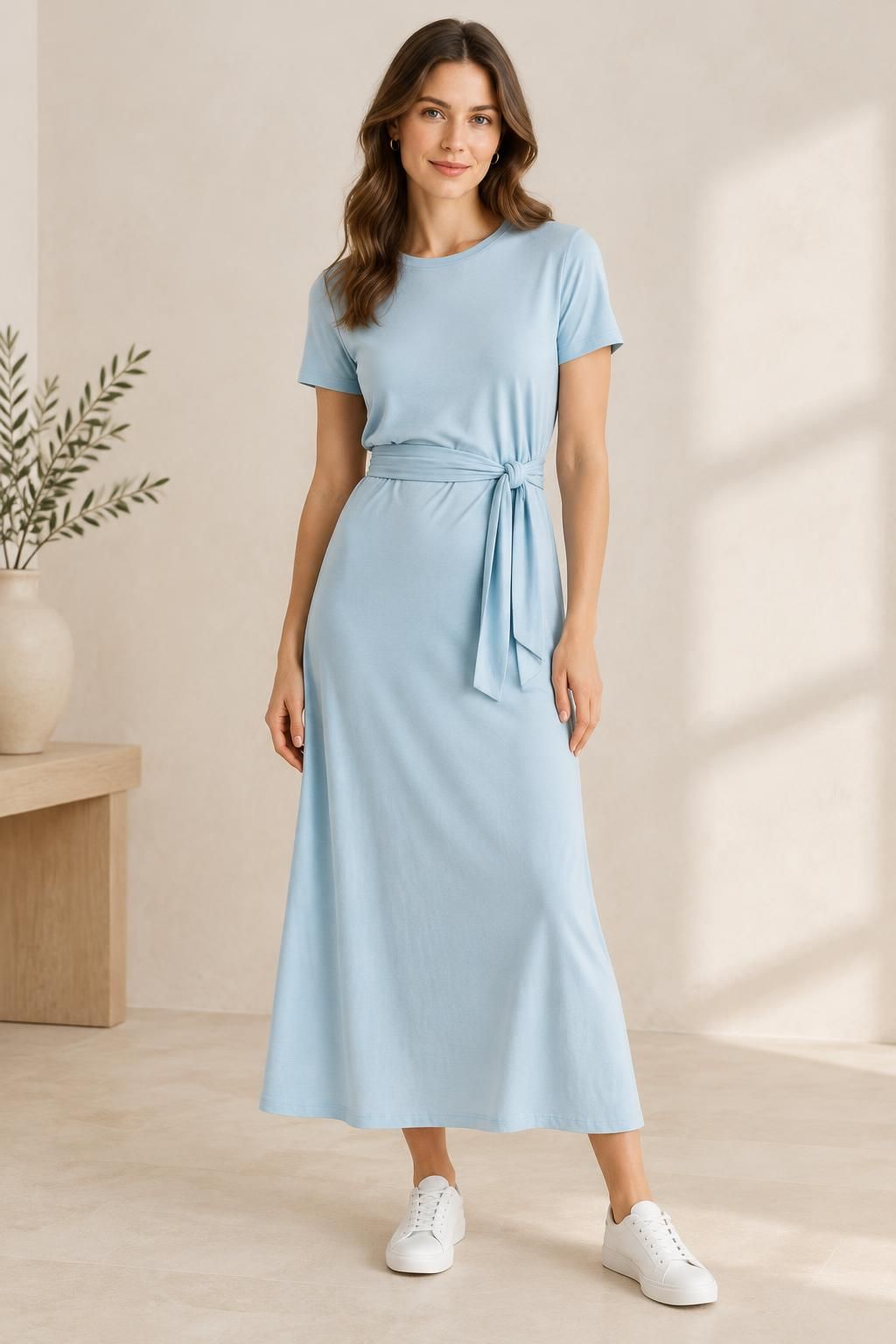 Inspiration La robe avec le tissu AZURA - Jersey de coton