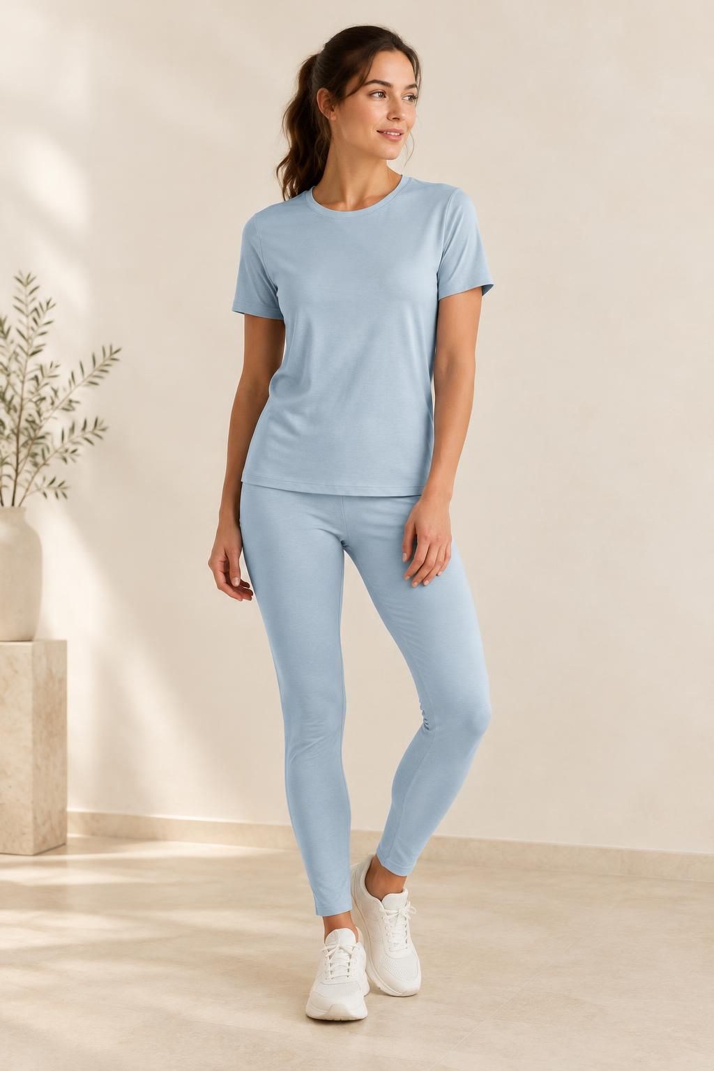 Inspiration La tenue de sport avec le tissu AZURA - Jersey de coton