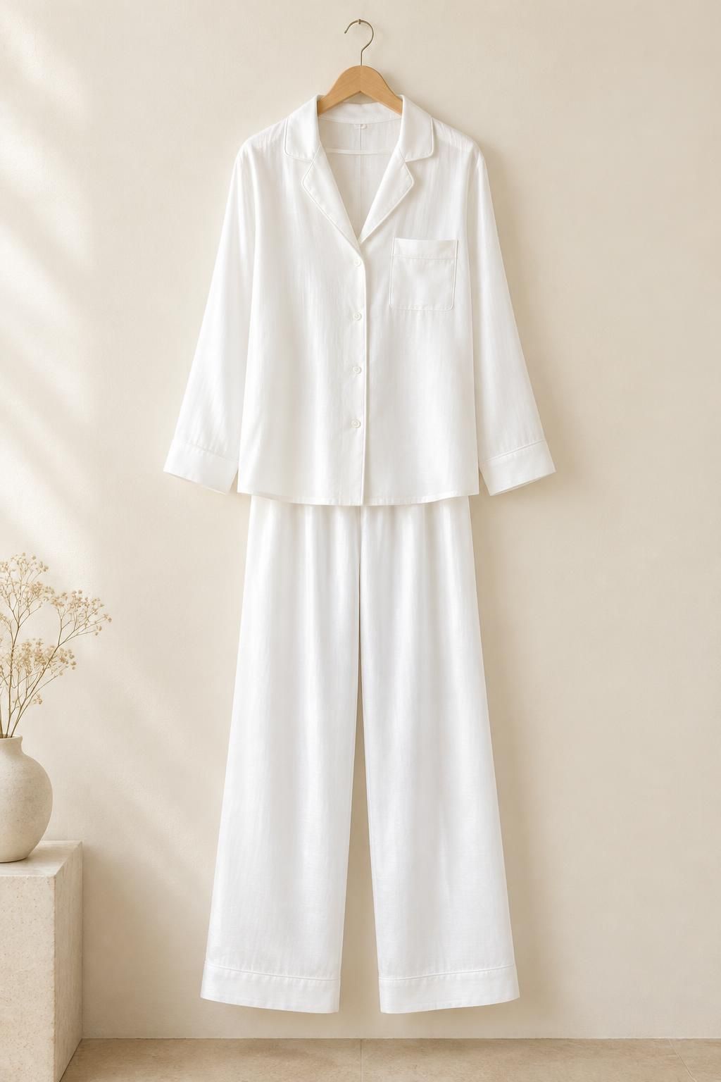 Inspiration Le pyjama avec le tissu ZEPHIR - Satin de coton léger