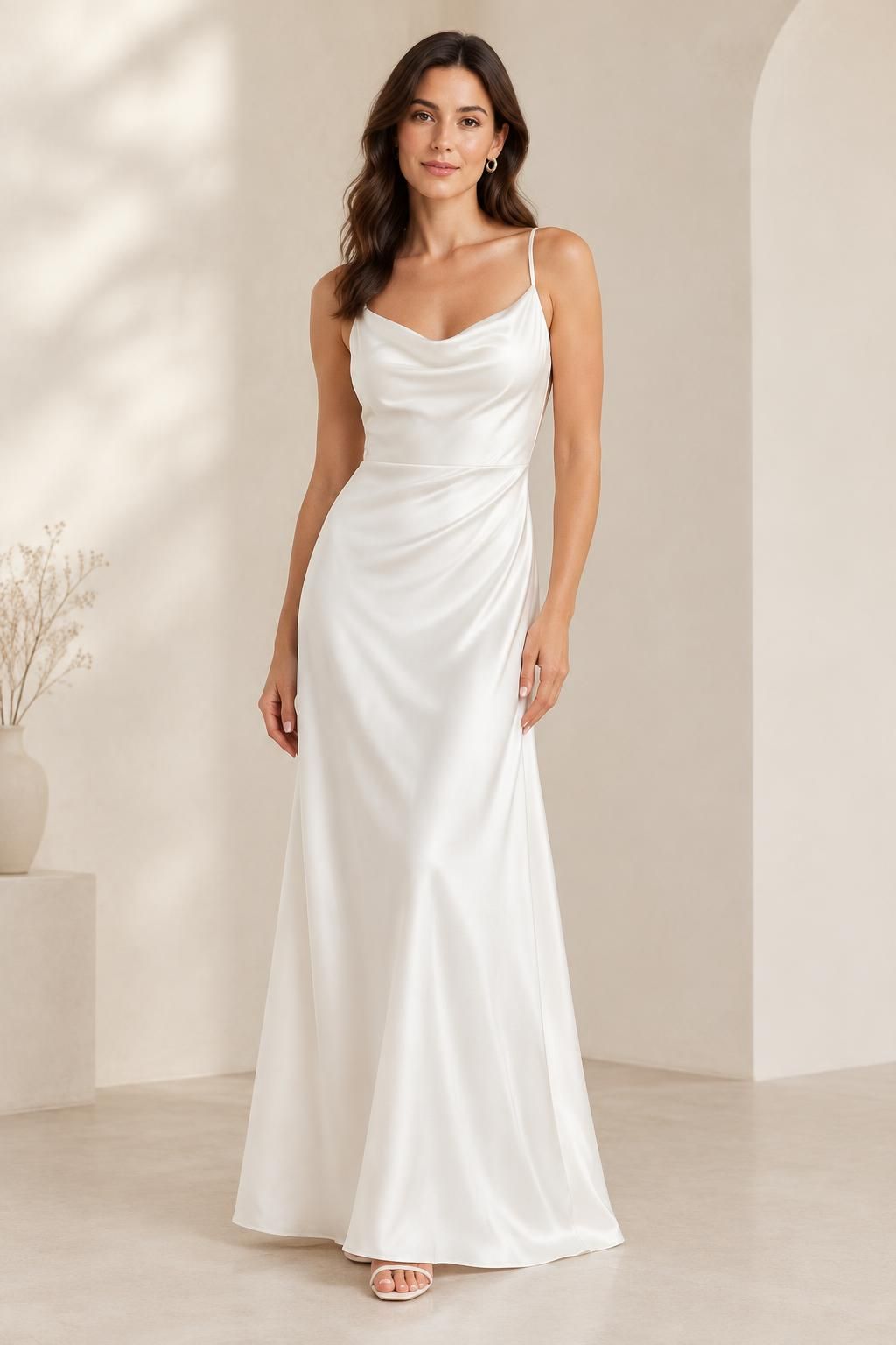 Inspiration La robe avec le tissu GAMIL - Twill polyester satiné