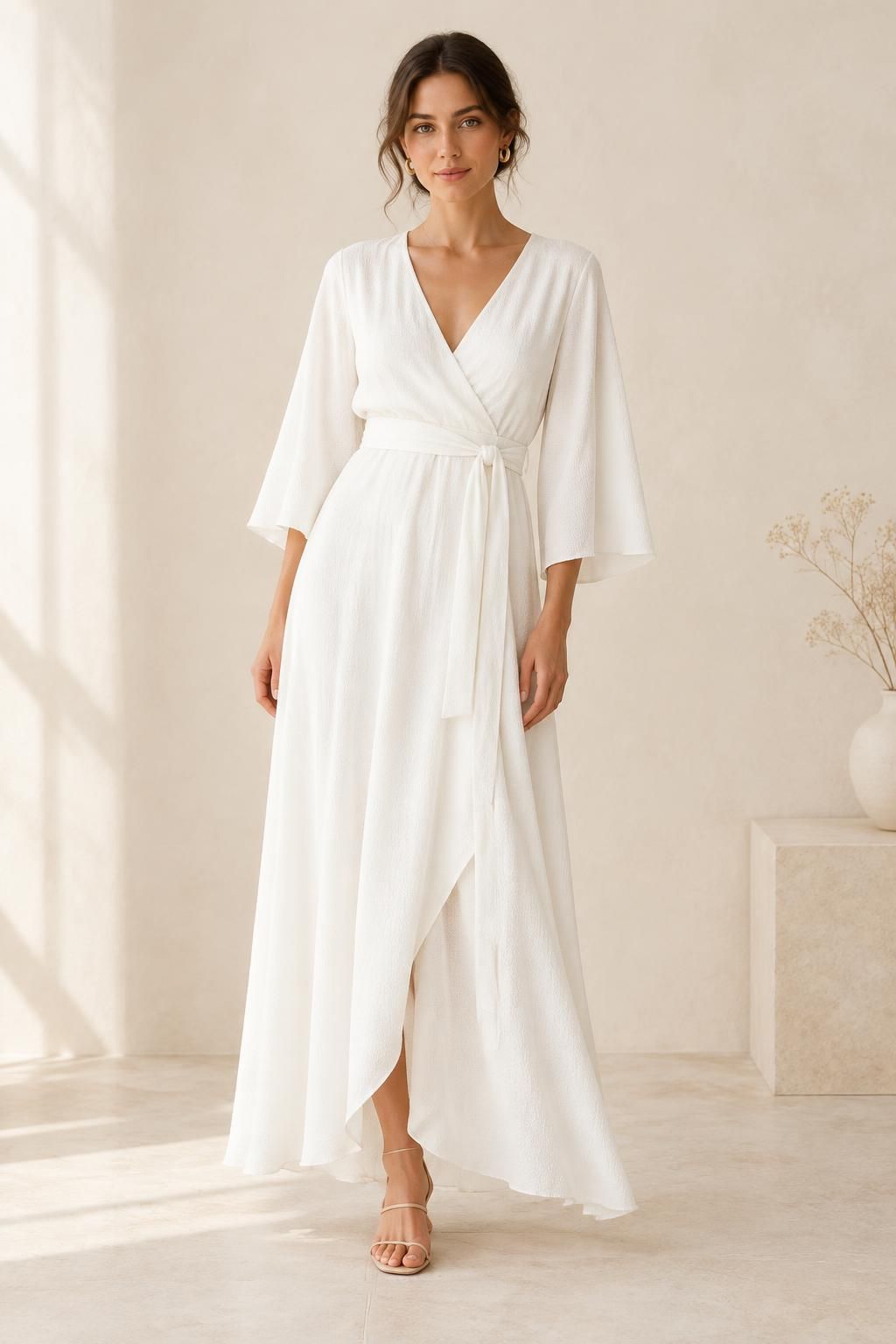 Inspiration La robe avec le tissu KAORI - Crêpe de viscose texturé