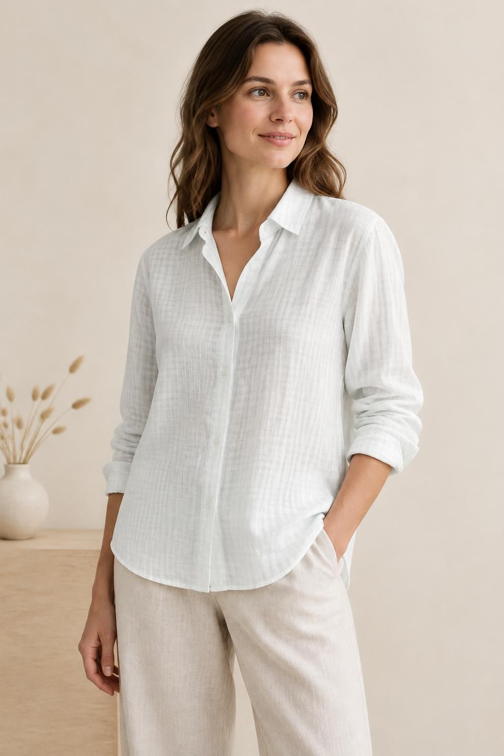 Inspiração A blusa com o tecido ZEFIR - Algodão leve xadrez