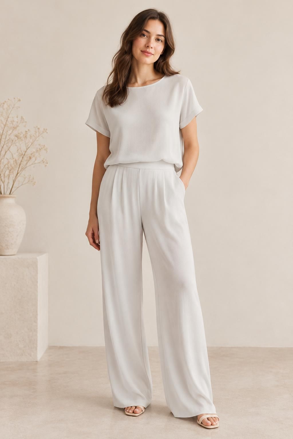 Inspiration Le top avec le tissu NEVA - Crêpe de polyester léger